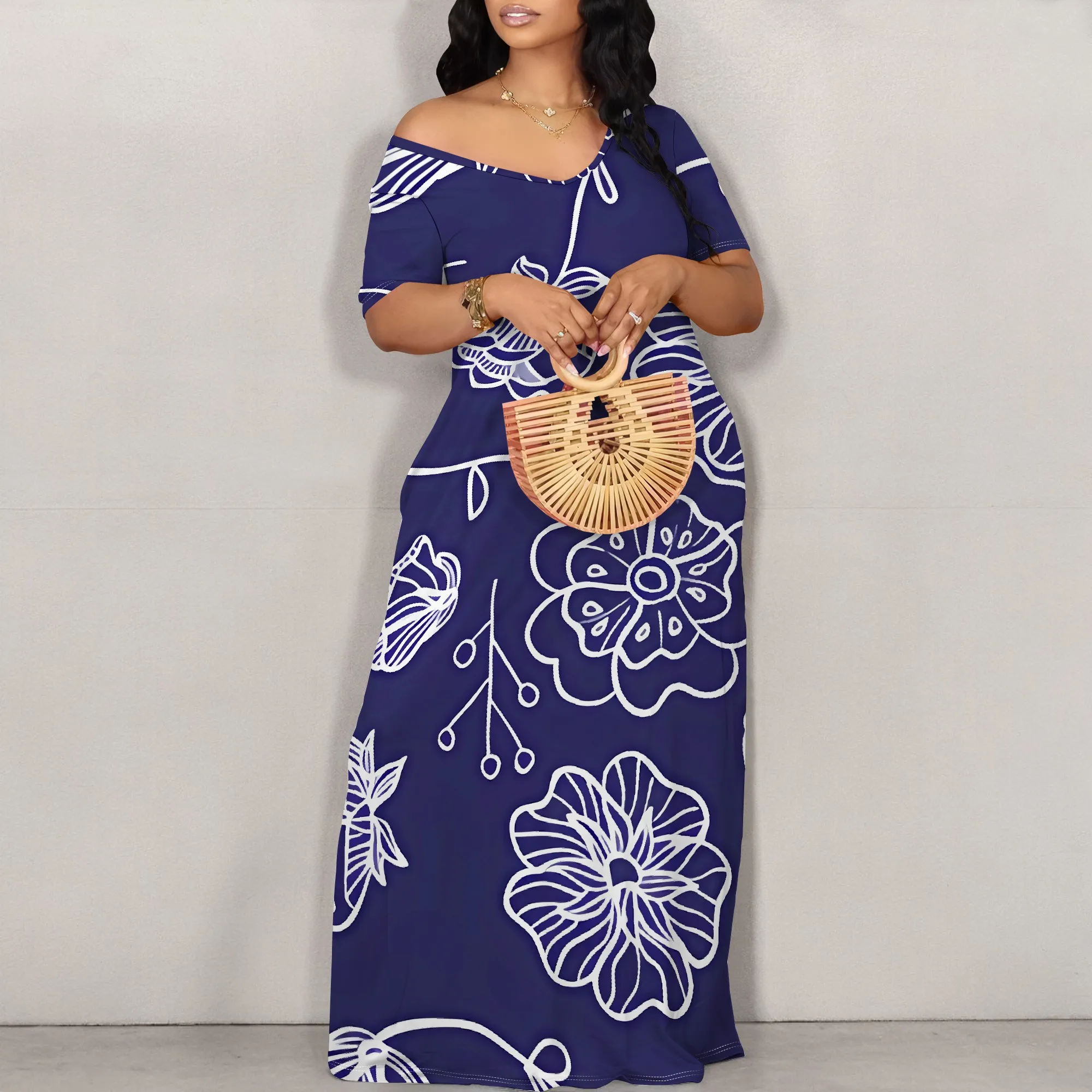 Women's Fashion Summer Pullover Sexy Off Shoulder Backless Long Dress for Women Bodycon Fashion Print Cocktail Party Dress
Women's Fashion Summer Pullover Sexy Off Shoulder Backless Long Dress for Women Bodycon Fashion Print Cocktail Party Dress