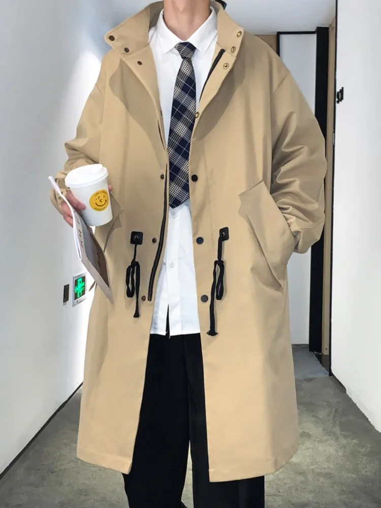 Men's Stand Collar Long Coat Casual Over-Knee Length Mid-Length Jacket High-End Feeling Large Size Men's Clothing New 2026
Men's Stand Collar Long Coat Casual Over-Knee Length Mid-Length Jacket High-End Feeling Large Size Men's Clothing New 2026