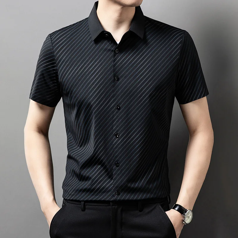 Faionable Urban Silk irt ort Sve Summer Thin Faionable Ci Sle для повседневного ношения среднего возраста Без железа Treaent
Faionable Urban Silk irt ort Sve Summer Thin Faionable Ci Sle для повседневного ношения среднего возраста Без железа Treaent