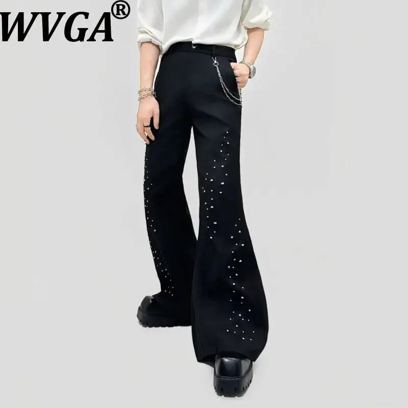 WVGA Spring Autumn New Men Tide Unique Beaded Design Slightly Flared Trousers High-End Floor-Length Niche Suit Pants Ins W24436
WVGA Spring Autumn New Men Tide Unique Beaded Design Slightly Flared Trousers High-End Floor-Length Niche Suit Pants Ins W24436