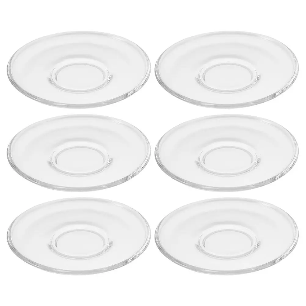 6 Pcs Saucer Decorative Coffee Glass Dessert Plates Clear Saucers Table Coasters for Drinks
6 Pcs Saucer Decorative Coffee Glass Dessert Plates Clear Saucers Table Coasters for Drinks