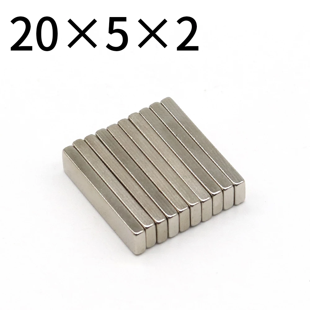 10/20/50/100 Pcs 20x5x2 mm Block NdFeB Neodymium Magnet N35 Super Powerful imanes Permanent Magnetic 20*5*2
10/20/50/100 Pcs 20x5x2 mm Block NdFeB Neodymium Magnet N35 Super Powerful imanes Permanent Magnetic 20*5*2