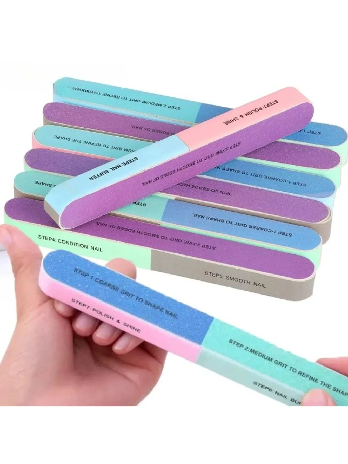 2/3/5/12-piece set of 7-sided nail polish strip, professional polishing block, nail polish and polish accessories, nail tool
2/3/5/12-piece set of 7-sided nail polish strip, professional polishing block, nail polish and polish accessories, nail tool