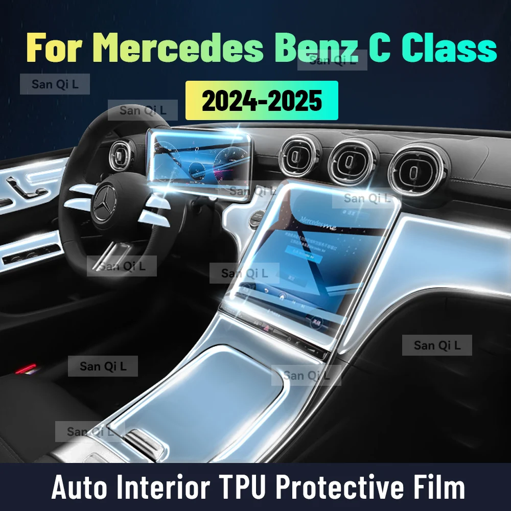 Car Interior Center Console Media Dashboard Navigation TPU Protector Film For Mercedes Benz C Class 2024 2025 Car Accessories
Car Interior Center Console Media Dashboard Navigation TPU Protector Film For Mercedes Benz C Class 2024 2025 Car Accessories