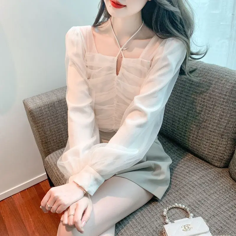 2024 New Girls Mesh Shirts Tees Female Spring Summer Transparent Full Sleeve Square Collar Thin Shirt Tops Women Gift T35
2024 New Girls Mesh Shirts Tees Female Spring Summer Transparent Full Sleeve Square Collar Thin Shirt Tops Women Gift T35