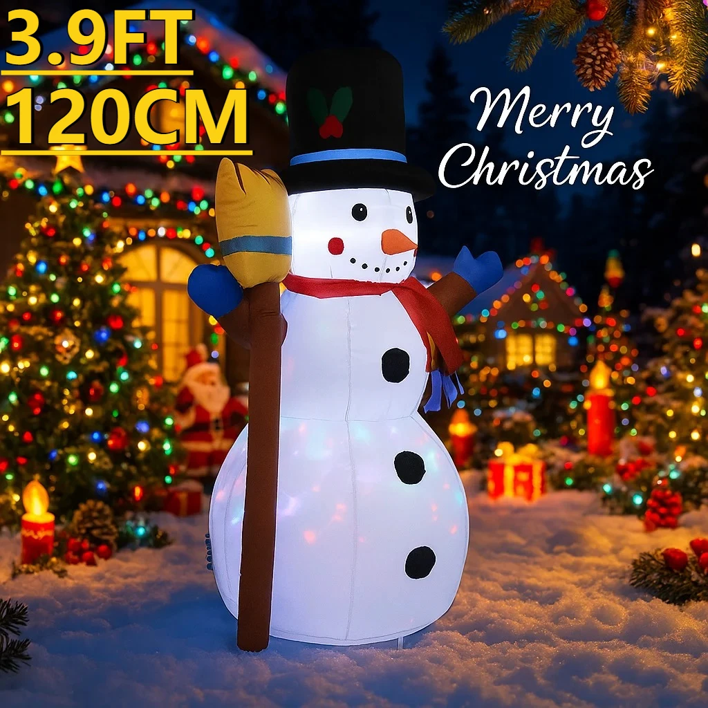 3.9FT Xmas Holiday Inflatable Yard Decor LED Snowman Broom Christma Outdoor Home Decoration Ornament Festive Toy Gift Supplies
3.9FT Xmas Holiday Inflatable Yard Decor LED Snowman Broom Christma Outdoor Home Decoration Ornament Festive Toy Gift Supplies