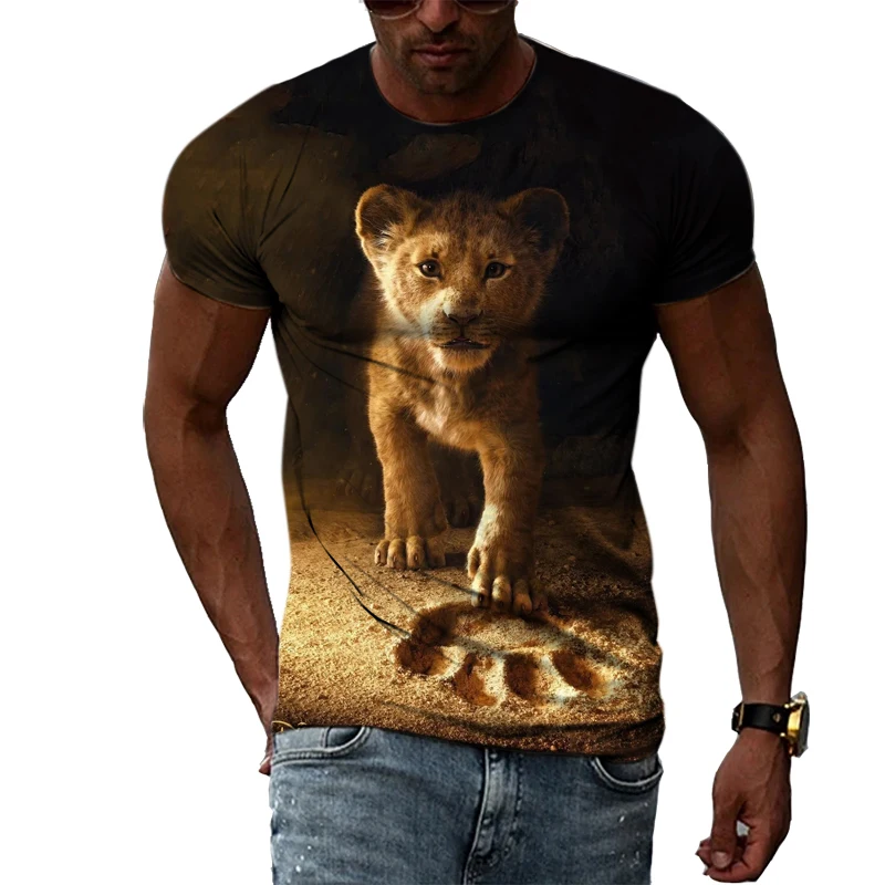 The king Of Beasts Cool Lion 3D Printing Pattern Summer Fashion Avant-garde Personality Hip-hop Men O-neck Short-sleeved T-shirt
The king Of Beasts Cool Lion 3D Printing Pattern Summer Fashion Avant-garde Personality Hip-hop Men O-neck Short-sleeved T-shirt