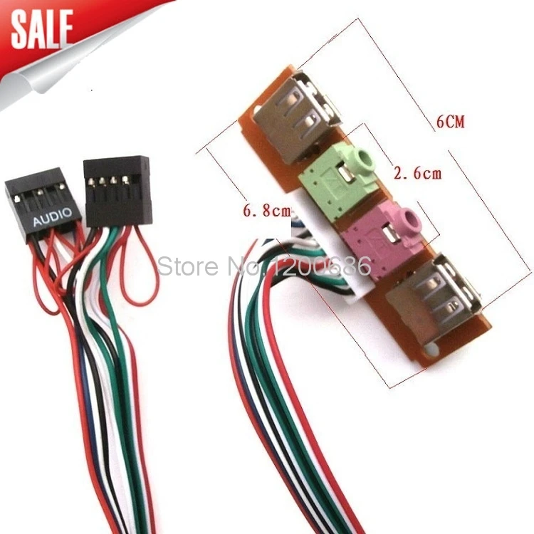 Main chassis front panel USB 2.0 + 3.5mm audio baffle line expansion card 6.8CM motherboard expansion board
Main chassis front panel USB 2.0 + 3.5mm audio baffle line expansion card 6.8CM motherboard expansion board