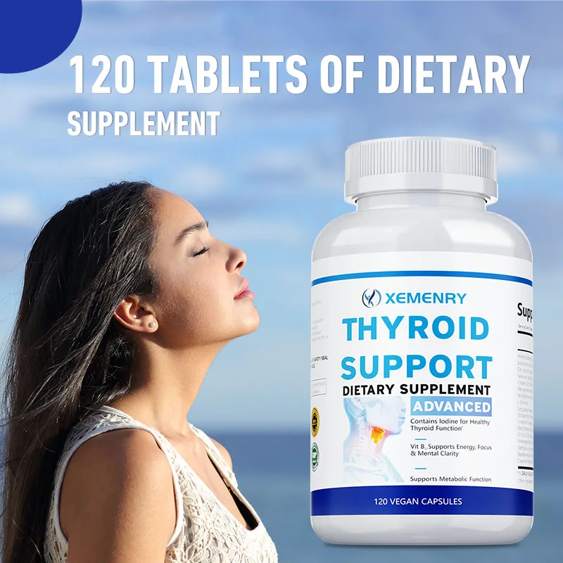 Thyroid Support Capsules - Support Thyroid Health, Metabolism, Energy and Focus Formula - Vegetarian and Non-GMO
Thyroid Support Capsules - Support Thyroid Health, Metabolism, Energy and Focus Formula - Vegetarian and Non-GMO