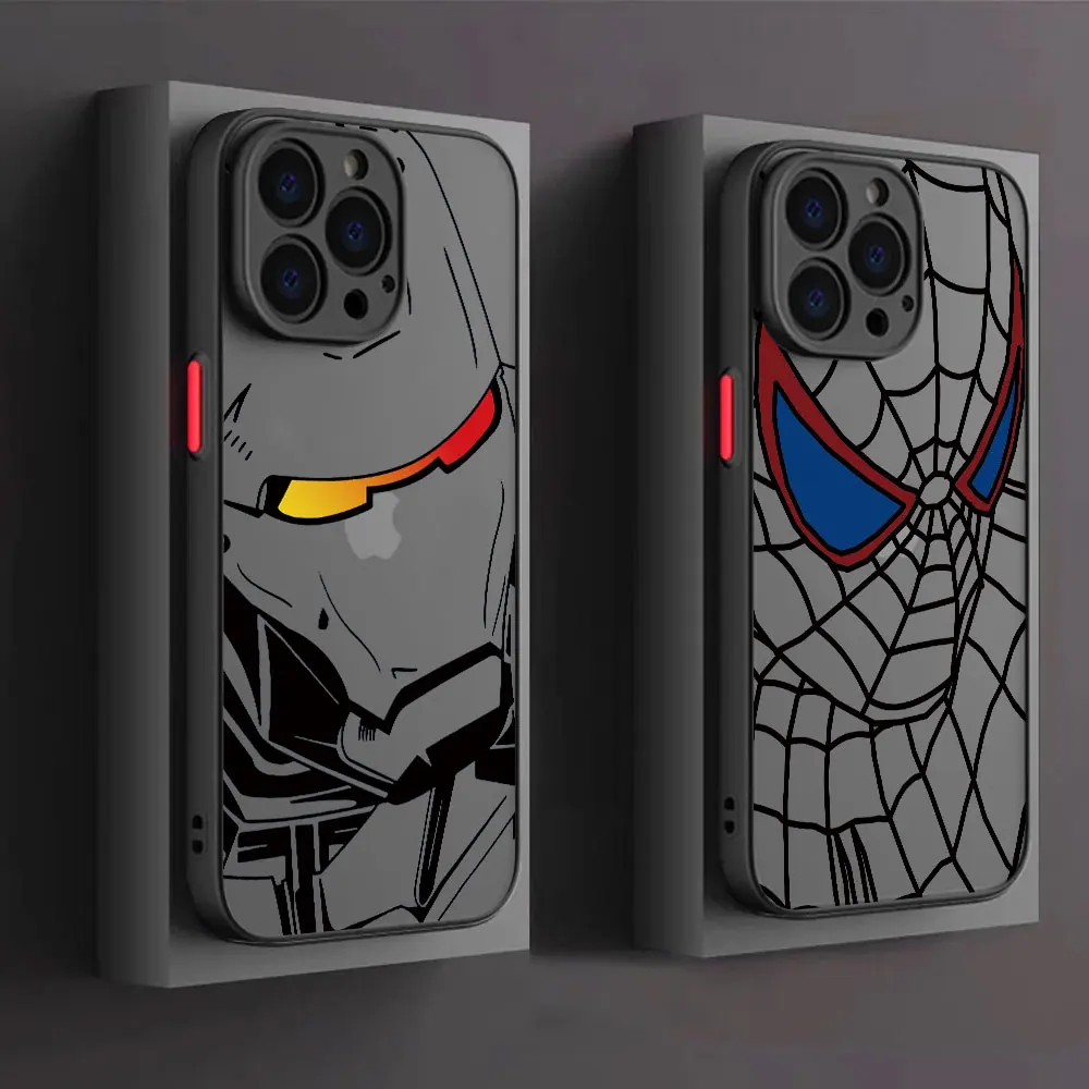 phone cases for Apple iPhone 11 SE 8 14 12 Pro 15 7 Plus 13 Mini XS Max XR Luxury Matte Back Covers Marvel Iron Man Cool Spiders
phone cases for Apple iPhone 11 SE 8 14 12 Pro 15 7 Plus 13 Mini XS Max XR Luxury Matte Back Covers Marvel Iron Man Cool Spiders