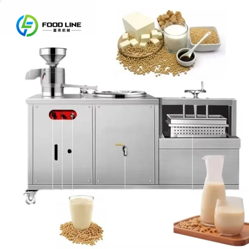 Custom Tofu Production Equipment Automatic Soy Milk Grinding Cooking Tofu Forming Integrated Machine for Food Processing Shop
Custom Tofu Production Equipment Automatic Soy Milk Grinding Cooking Tofu Forming Integrated Machine for Food Processing Shop