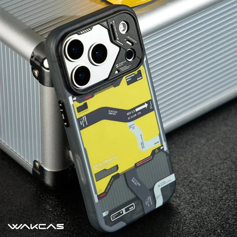 WAKCAS Mechanical Panel Cover for iPhone 15/16/17/17 Pro Max Personalized Magnetic Anti-fall Shell Phone MagSafe Protective Case
WAKCAS Mechanical Panel Cover for iPhone 15/16/17/17 Pro Max Personalized Magnetic Anti-fall Shell Phone MagSafe Protective Case