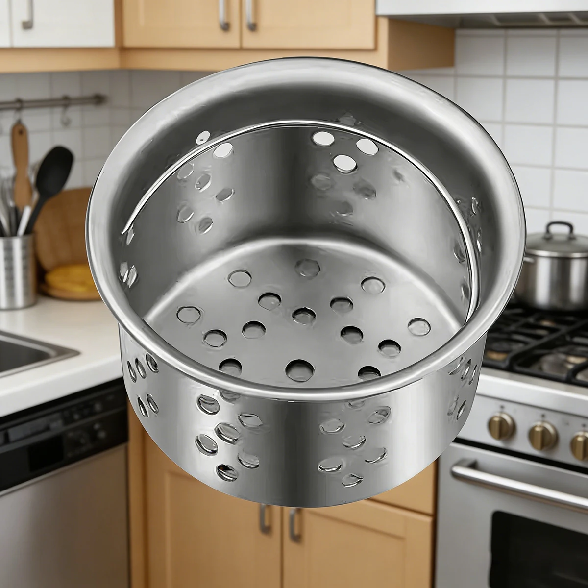 1pc Stainless Steel Sink Filter Basket Fine Mesh Drain Strainer For Kitchen Bathroom Anti-Clogging Food Hair Catcher Kitchen
1pc Stainless Steel Sink Filter Basket Fine Mesh Drain Strainer For Kitchen Bathroom Anti-Clogging Food Hair Catcher Kitchen 