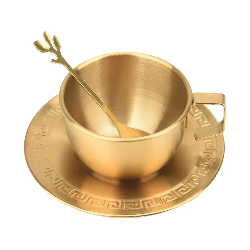 Gold Stainless Steel Coffee Cup with Spoon Large Capacity Mug Set Luxury Outdoor Travel Tumbler for Tea & Camping
Gold Stainless Steel Coffee Cup with Spoon Large Capacity Mug Set Luxury Outdoor Travel Tumbler for Tea & Camping