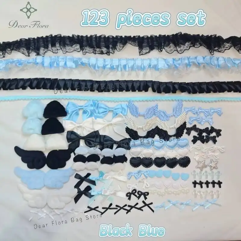 123PCs 4color Sweet Lace Ribbon Set Cute Ita Bag Accessories Handmade DIY Bow Fuzzy Ears And Heart Set Supporting Materials Pack
123PCs 4color Sweet Lace Ribbon Set Cute Ita Bag Accessories Handmade DIY Bow Fuzzy Ears And Heart Set Supporting Materials Pack