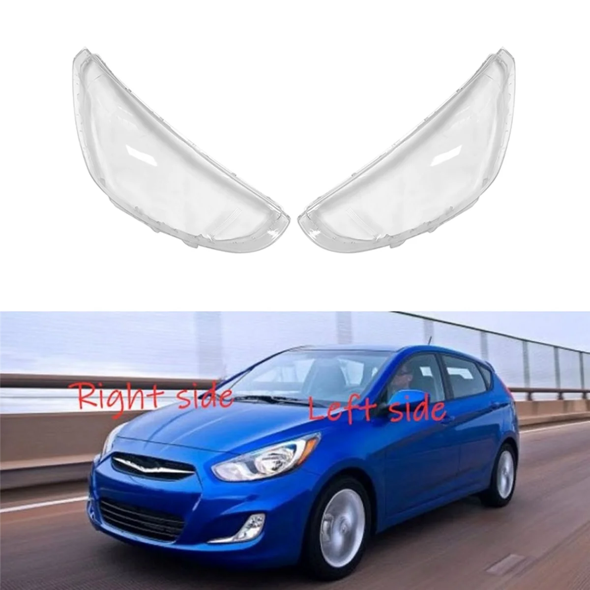2X for Hyundai Accent 2011 2012 2013 2014 Right Headlight Shell Lamp Shade Transparent Lens Cover Headlight Cover
2X for Hyundai Accent 2011 2012 2013 2014 Right Headlight Shell Lamp Shade Transparent Lens Cover Headlight Cover