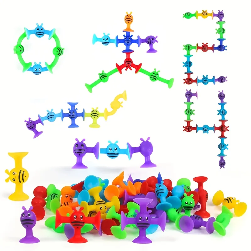 Set of Building Blocks Suction Toys for Kids, DIY Puzzle Sticky Game Montessori Sensory Stress Release Children Toy for Autism
Set of Building Blocks Suction Toys for Kids, DIY Puzzle Sticky Game Montessori Sensory Stress Release Children Toy for Autism