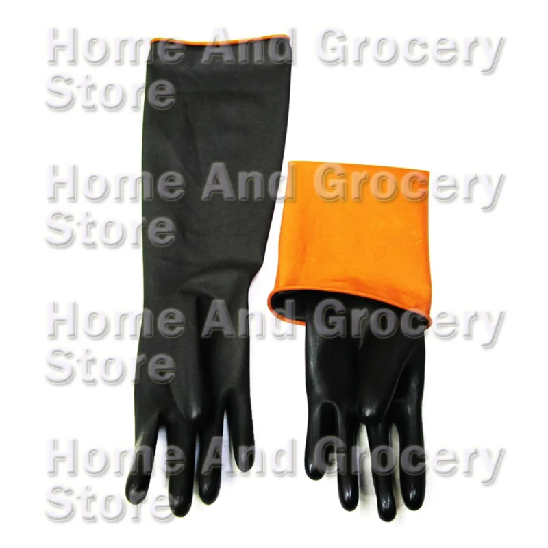 1pair Rubber Chemical Resistant Gloves Reusable Heavy-duty Safety Work Gloves Acid & Alkali Protections Non-Slip Gloves 1 Pair
1pair Rubber Chemical Resistant Gloves Reusable Heavy-duty Safety Work Gloves Acid & Alkali Protections Non-Slip Gloves 1 Pair