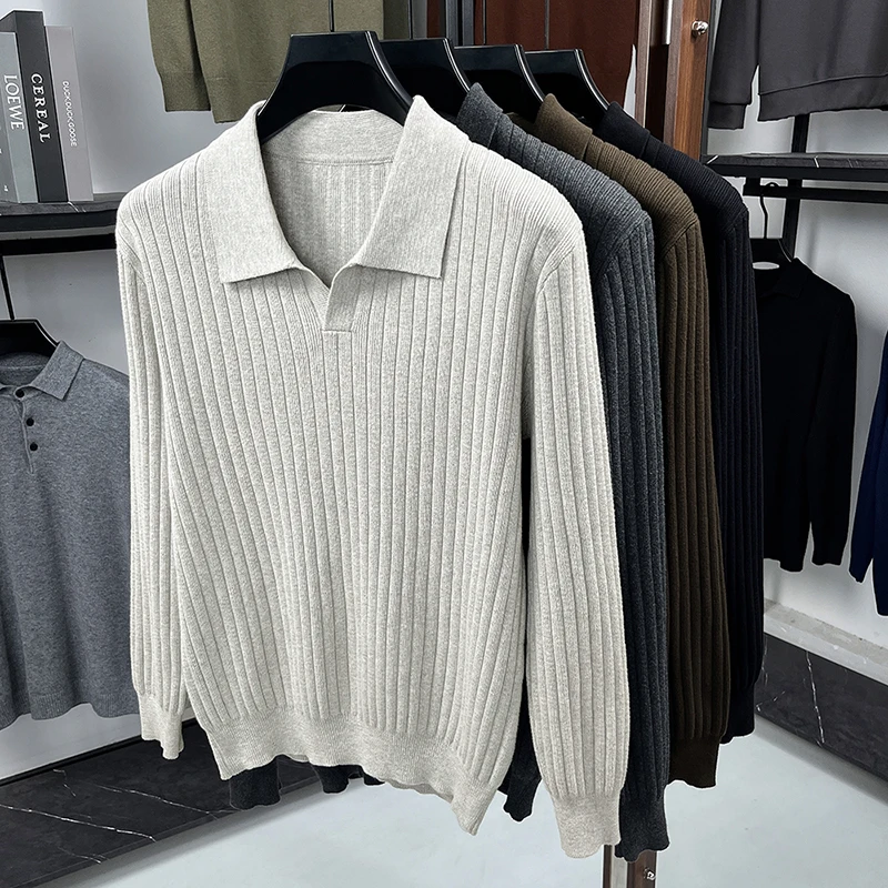 100% Cotton Men Jumper 2025 Autumn Winter Trendy Turn Down Collar Sweater Pure Cotton Long Sleeve Knit Clothes Pullovers
100% Cotton Men Jumper 2025 Autumn Winter Trendy Turn Down Collar Sweater Pure Cotton Long Sleeve Knit Clothes Pullovers