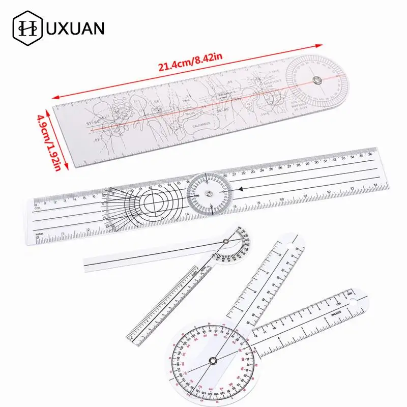 0- 360 Degree Goniometer Angle Medical Spinal Angle Ruler Angle Inclinometer Ruler Protractor Angle finder Measuring Tool
0- 360 Degree Goniometer Angle Medical Spinal Angle Ruler Angle Inclinometer Ruler Protractor Angle finder Measuring Tool