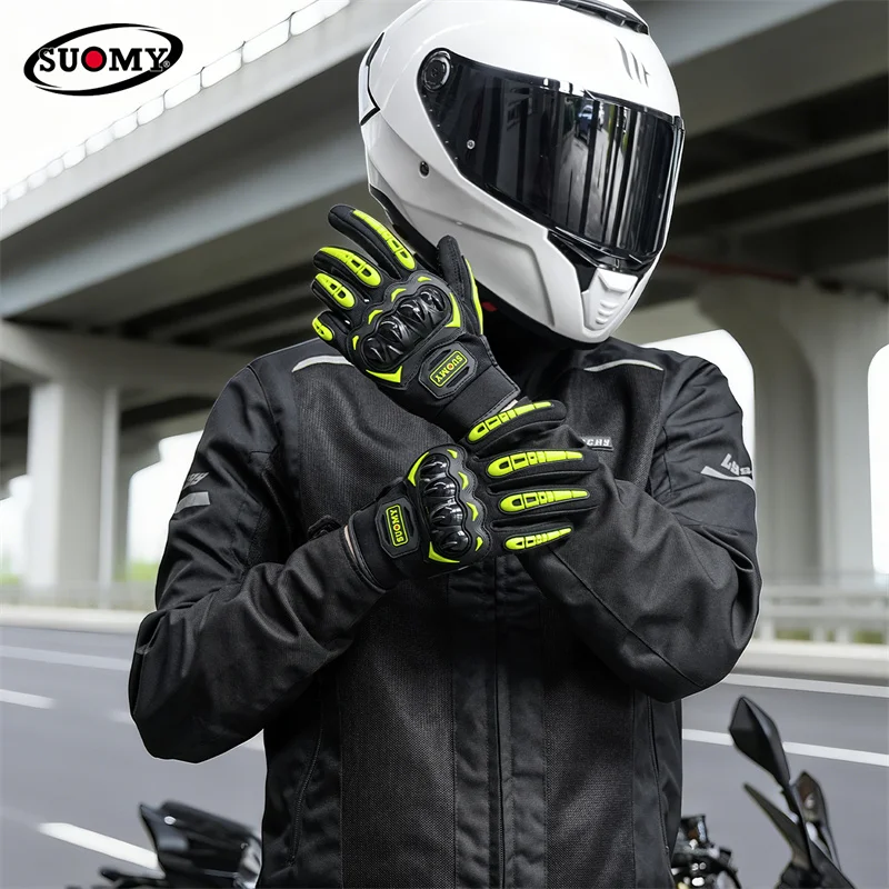 SUOMY Classic Summer Breathable Mesh Motorcycle Gloves Touch Screen Men Women Motocross Cycling MTB Racing Lightweight Gear
SUOMY Classic Summer Breathable Mesh Motorcycle Gloves Touch Screen Men Women Motocross Cycling MTB Racing Lightweight Gear