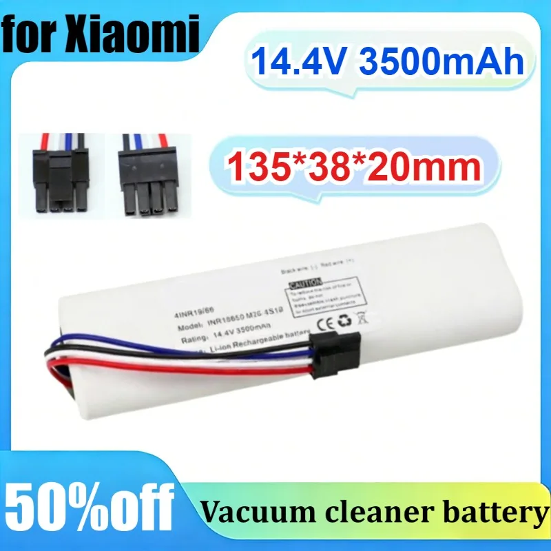 Аккумулятор 14.4V 3500mAh для робота-пылесоса Xiaomi Mi Robot Vacuum Mop 2C (XMSTJQR2C)
Аккумулятор 14.4V 3500mAh для робота-пылесоса Xiaomi Mi Robot Vacuum Mop 2C (XMSTJQR2C)