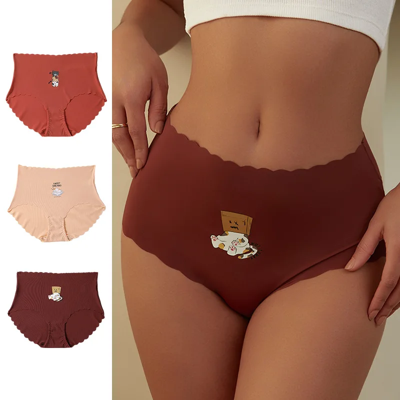Women Panties Sexy Cute Cartoon Print Underwear Seamless Breathable Lingere Mid-Rise Briefs Cotton Crotch Women's Intimates
Women Panties Sexy Cute Cartoon Print Underwear Seamless Breathable Lingere Mid-Rise Briefs Cotton Crotch Women's Intimates