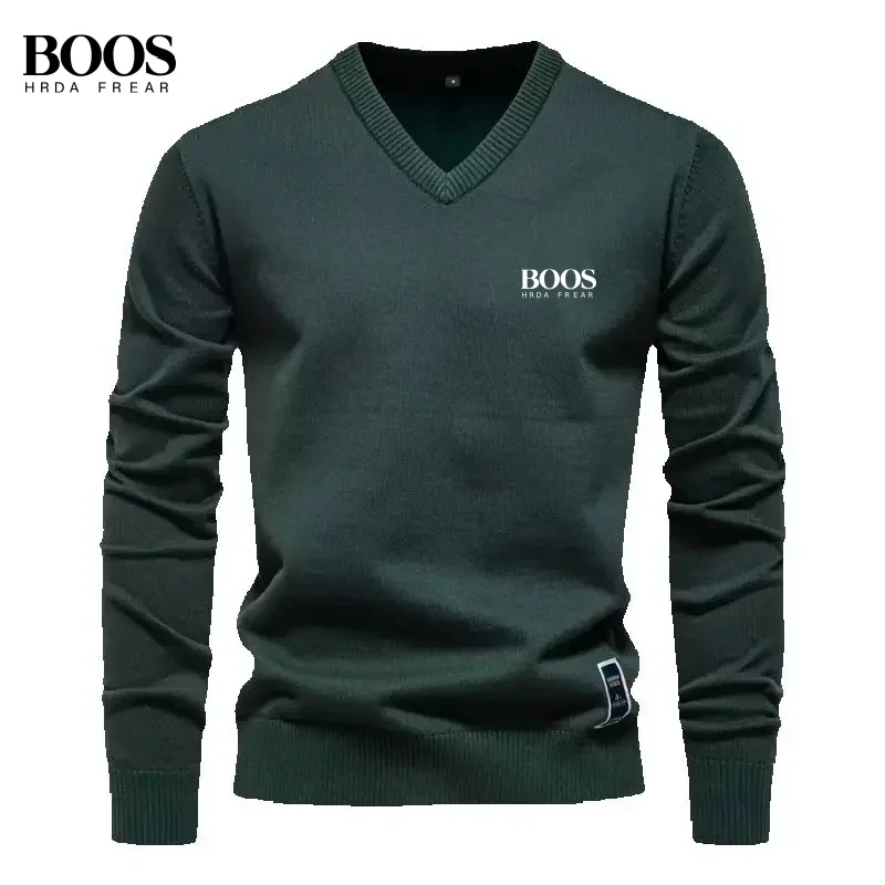 New Men's High-Quality V-Neck Knitted Sweater for Autumn and Winter, Fashionable, Casual, Warm and Versatile Top
New Men's High-Quality V-Neck Knitted Sweater for Autumn and Winter, Fashionable, Casual, Warm and Versatile Top