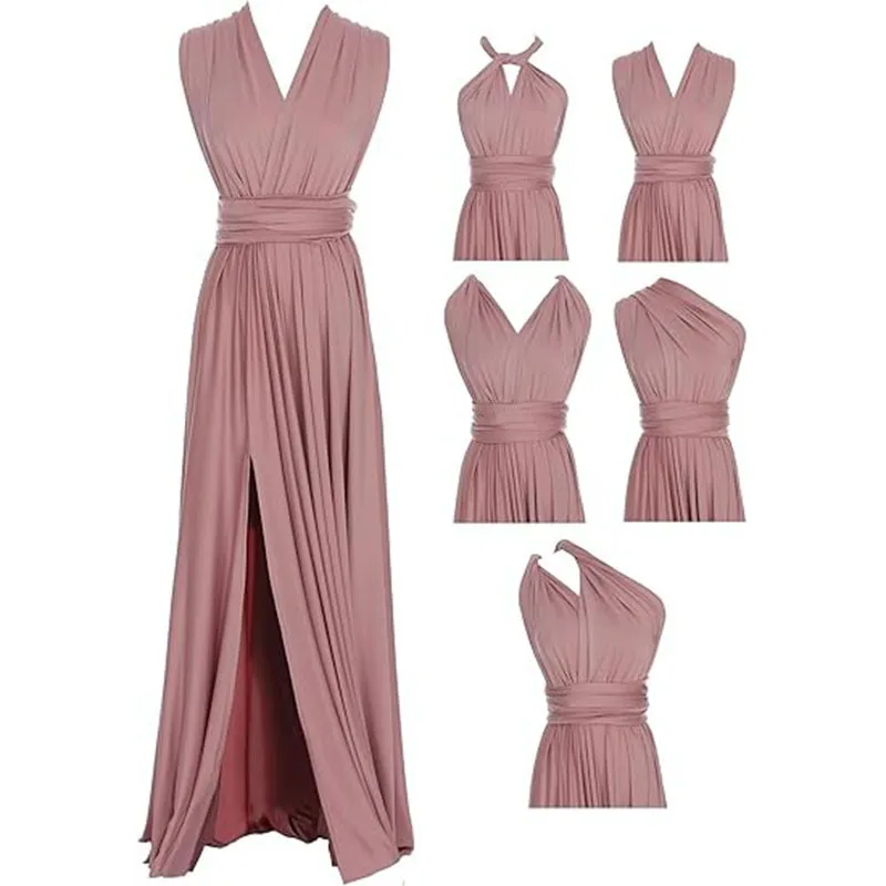 Sexy suspender multi-wear dress women's ball party bridesmaid dress party sexy temperament elegant high-end clothing dance
Sexy suspender multi-wear dress women's ball party bridesmaid dress party sexy temperament elegant high-end clothing dance