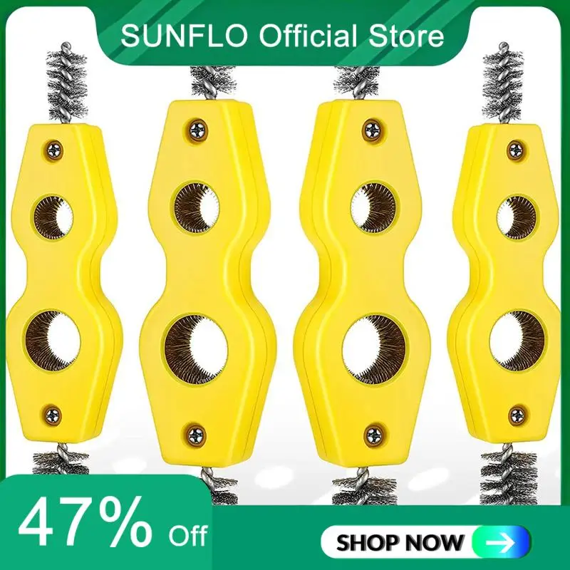 SUNFLO 4 шт. щетка для медных трубок, очиститель медных труб 4 в 1, щетка для очистки труб внутри и снаружи, щетка для сантехники
SUNFLO 4 шт. щетка для медных трубок, очиститель медных труб 4 в 1, щетка для очистки труб внутри и снаружи, щетка для сантехники