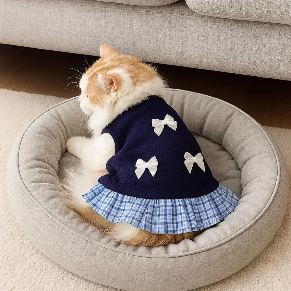 Cute Korean Style Dog Princess Skirt Thin Breathable Cat Bow Dress Soft Bowknot Plaid Pet Summer Clothes Pet Party
Cute Korean Style Dog Princess Skirt Thin Breathable Cat Bow Dress Soft Bowknot Plaid Pet Summer Clothes Pet Party