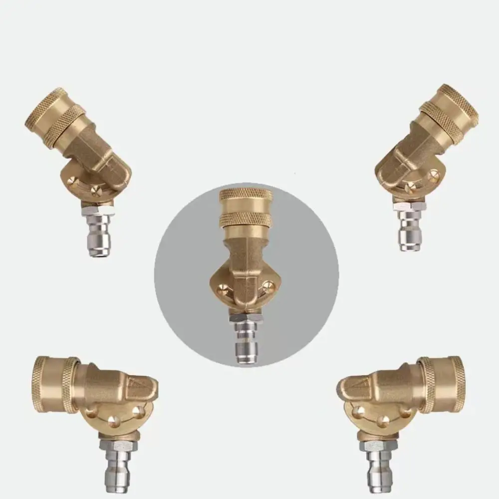 Durable PSI Pivoting Quick Connection Coupler 1/4" Brass Cleaning Adaptor Car Washer Accessory For Pressure Washer Attachment
Durable PSI Pivoting Quick Connection Coupler 1/4" Brass Cleaning Adaptor Car Washer Accessory For Pressure Washer Attachment