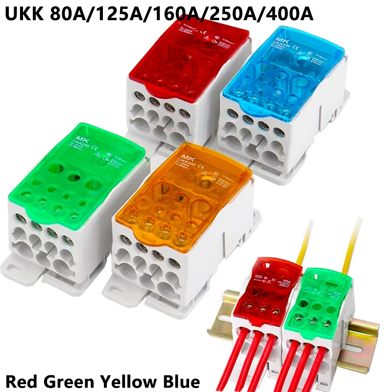Distribution Box One In Several Out Power Wire Electrical Connector Junction Din Rail Terminal Block UKK 80A/125A/160A/250A/400A
Distribution Box One In Several Out Power Wire Electrical Connector Junction Din Rail Terminal Block UKK 80A/125A/160A/250A/400A