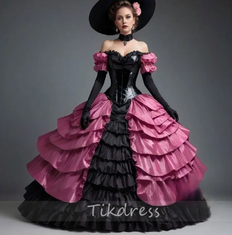 Платье для выпускного вечера в викторианском готическом стиле для косплея, 2021, великолепное бальное платье с оборками, вечернее платье в стиле рококо, средневековый костюм, вечерние по индивидуальному заказу 
Платье для выпускного вечера в викторианском готическом стиле для косплея, 2021, великолепное бальное платье с оборками, вечернее платье в стиле рококо, средневековый костюм, вечерние по индивидуальному заказу