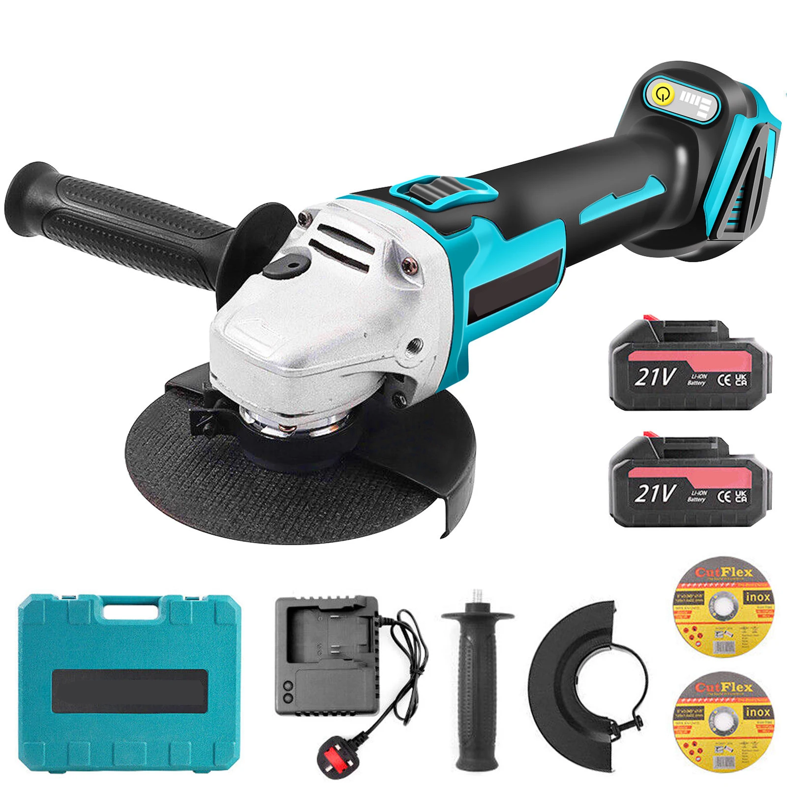 Industrial Grade 125mm Cordless Electric Angle Grinder Portable 21V Brushless Motor DIY Battery-Powered Cutting Machine
Industrial Grade 125mm Cordless Electric Angle Grinder Portable 21V Brushless Motor DIY Battery-Powered Cutting Machine