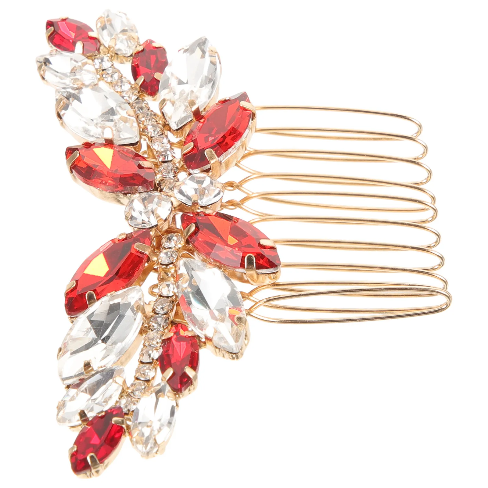 Red Rhinestone Bridal Hair Side Comb Sturdy Lightweight Wedding Hairpin Decorative Hair Clip for Women Special Events
Red Rhinestone Bridal Hair Side Comb Sturdy Lightweight Wedding Hairpin Decorative Hair Clip for Women Special Events
