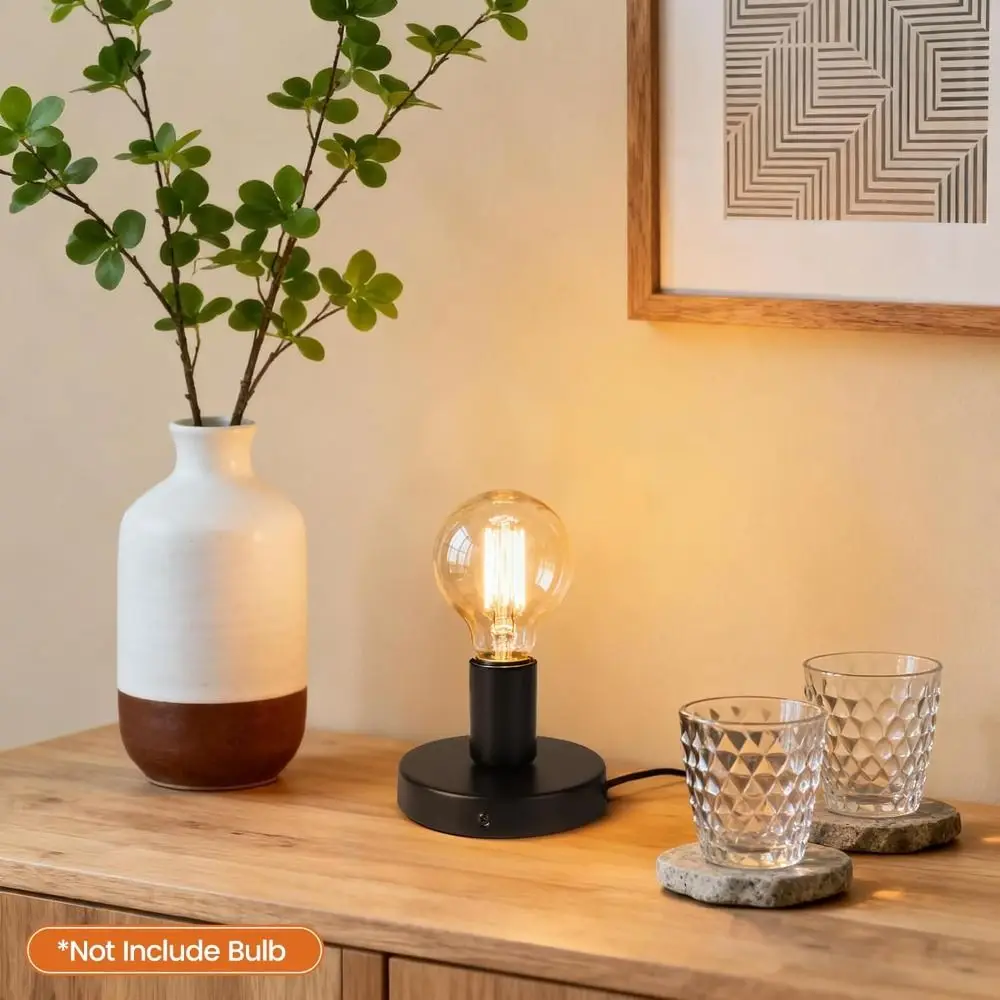 Простой винтовой цоколь настольной лампы E27/E226 с переключателем, универсальный светильник, подвесной светильник с вилкой стандарта США, домашнее освещение
Простой винтовой цоколь настольной лампы E27/E226 с переключателем, универсальный светильник, подвесной светильник с вилкой стандарта США, домашнее освещение