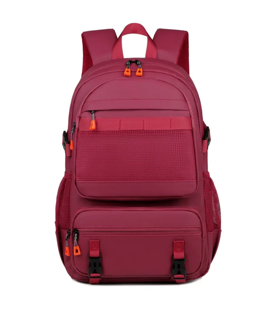 Light gray orange pull tab mesh multi pocket backpack anti splash adjustable side buckles for teen daily schooling outdoor trips
Light gray orange pull tab mesh multi pocket backpack anti splash adjustable side buckles for teen daily schooling outdoor trips