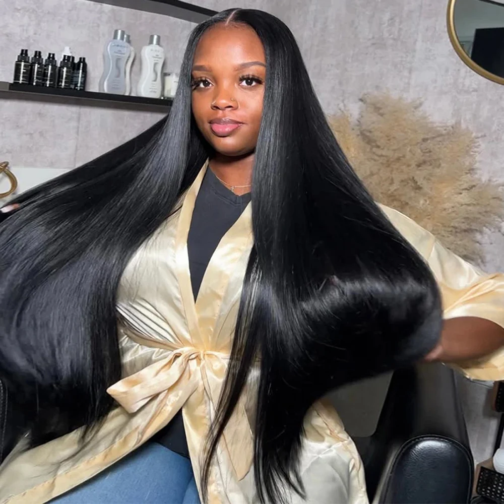 32-38inch Long Straight Human Hair Wigs 13x4 13x6 Transparent Lace Front Wigs For Women Pre Plucked Bone Straight Human Hair Wig
32-38inch Long Straight Human Hair Wigs 13x4 13x6 Transparent Lace Front Wigs For Women Pre Plucked Bone Straight Human Hair Wig