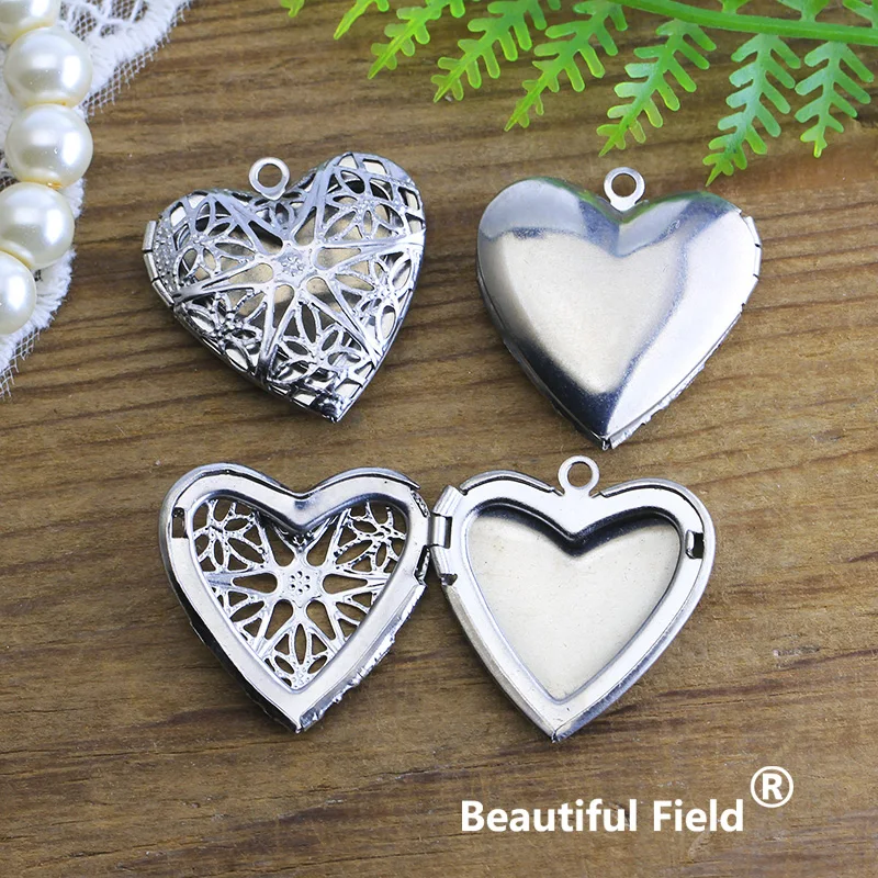 Stainless Steel 4pcs 39x26mm Photo Loclet Box Setting Plated Base Heart Fragrance 
Stainless Steel 4pcs 39x26mm Photo Loclet Box Setting Plated Base Heart Fragrance