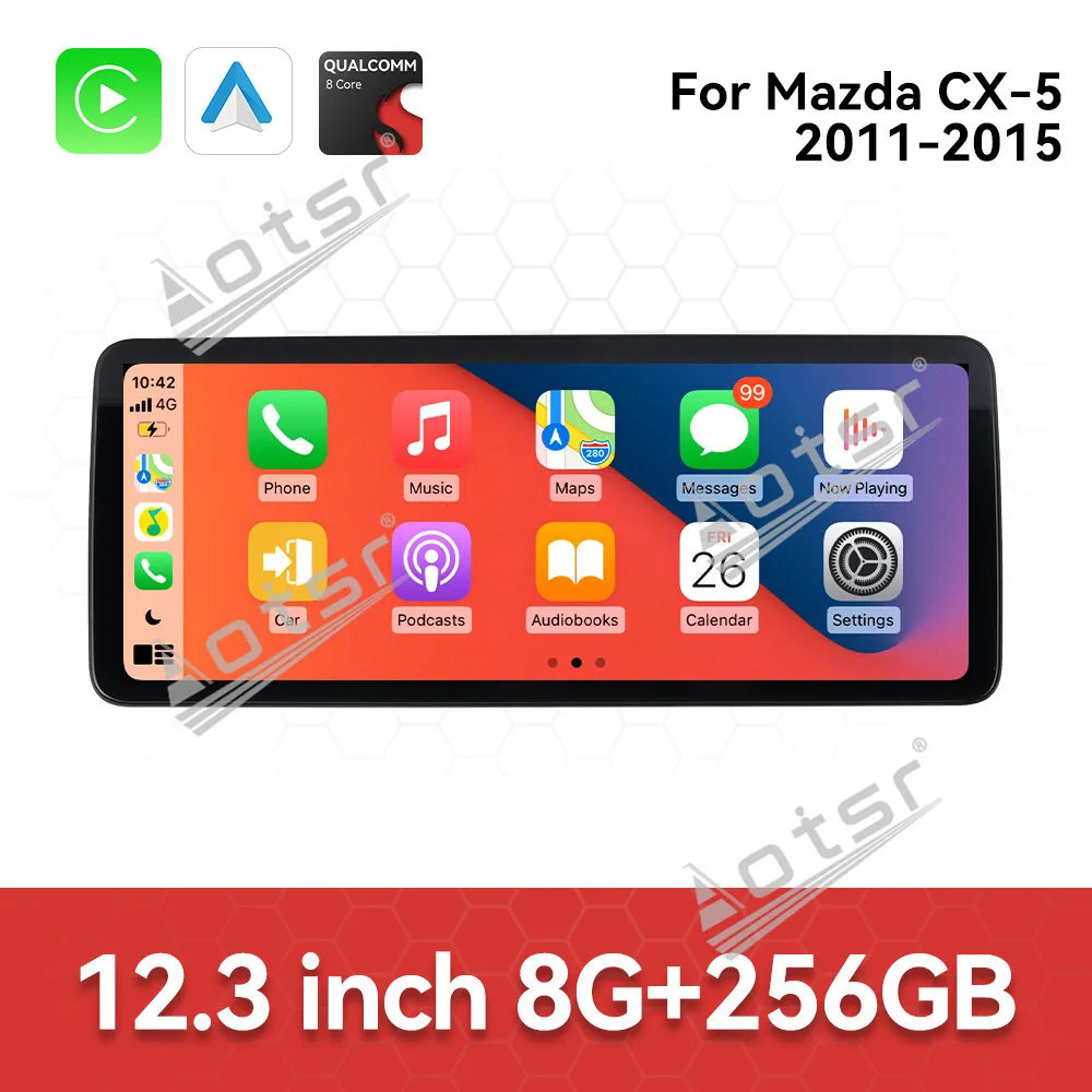 12.3 Inch Ultra Thin Screen Qualcomm For Mazda CX-5 2011-2015 Multimedia Android 13 Auto GPS Navigation Car Radio Head Unit
12.3 Inch Ultra Thin Screen Qualcomm For Mazda CX-5 2011-2015 Multimedia Android 13 Auto GPS Navigation Car Radio Head Unit