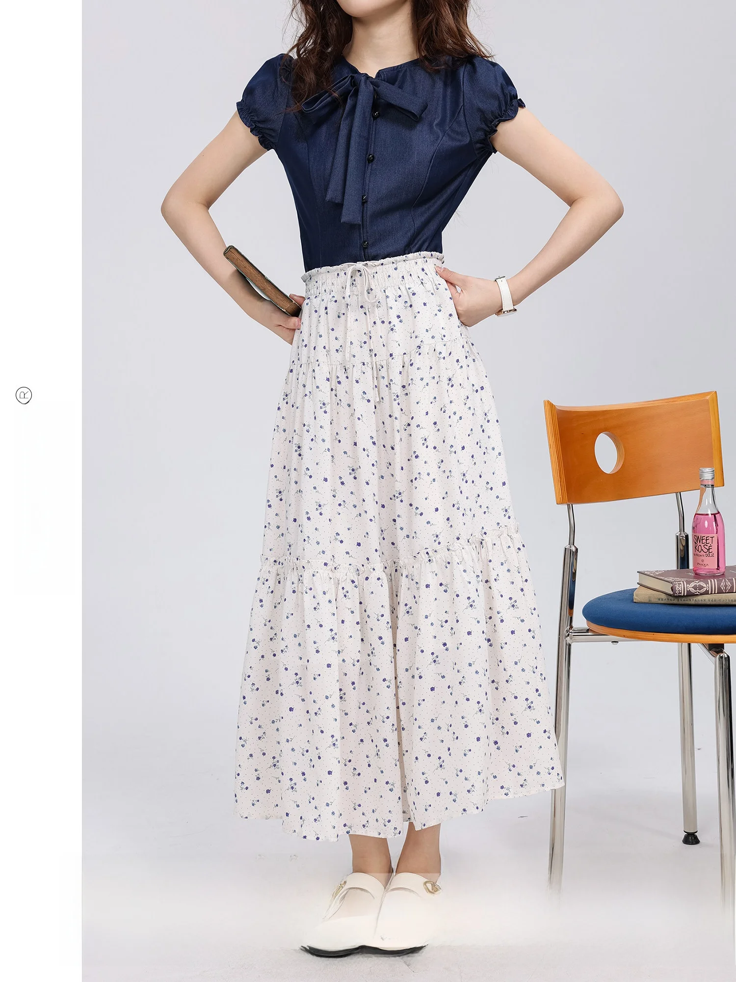 Chord Lyric High Waist Floral ter Ne Dr Women's Gentle High Waist Bowknot Cake Skirt Summer New Sle
Chord Lyric High Waist Floral ter Ne Dr Women's Gentle High Waist Bowknot Cake Skirt Summer New Sle