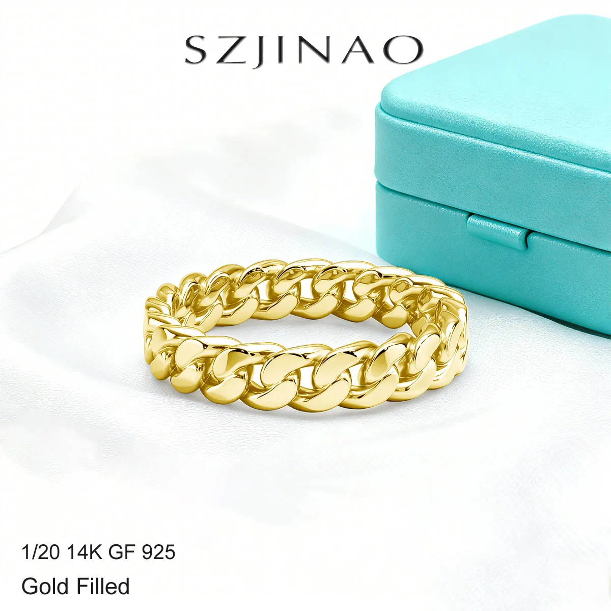 Массивное кольцо-цепочка с позолотой 14 карат, массивное кольцо в стиле ретро с ткаными звеньями для женщин и мужчин, унисекс, гипоаллергенные модные свадебные украшения
Массивное кольцо-цепочка с позолотой 14 карат, массивное кольцо в стиле ретро с ткаными звеньями для женщин и мужчин, унисекс, гипоаллергенные модные свадебные украшения