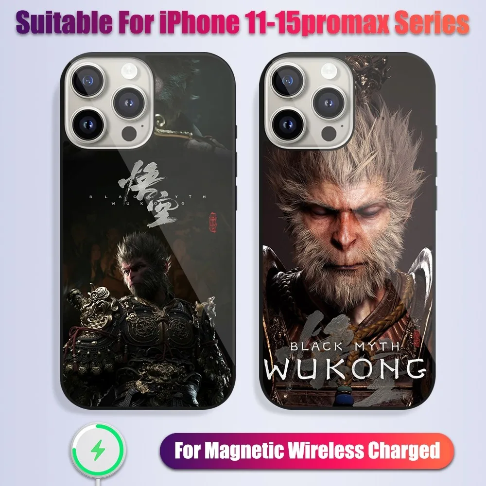Game Black Myth W-Wukong Phone Case For iPhone 13 14 15 11 12 Pro Max Plus Glass Charging Magsafe Magnetic Cover
Game Black Myth W-Wukong Phone Case For iPhone 13 14 15 11 12 Pro Max Plus Glass Charging Magsafe Magnetic Cover