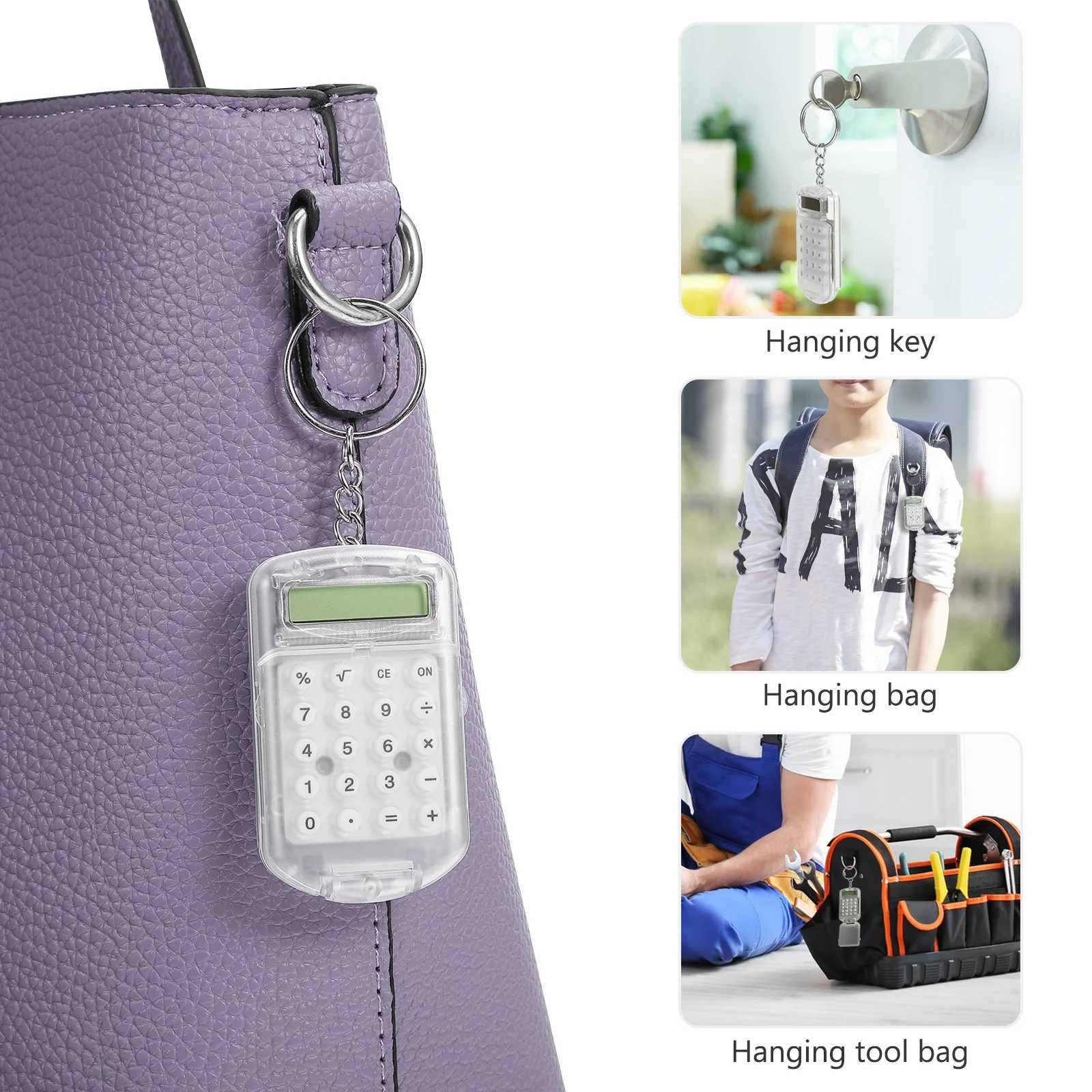 3Pcs Mini Students Calculator Portable LCD Digital Keychain Good Assistant for Daily Life Calculations Calculator Keychains
3Pcs Mini Students Calculator Portable LCD Digital Keychain Good Assistant for Daily Life Calculations Calculator Keychains