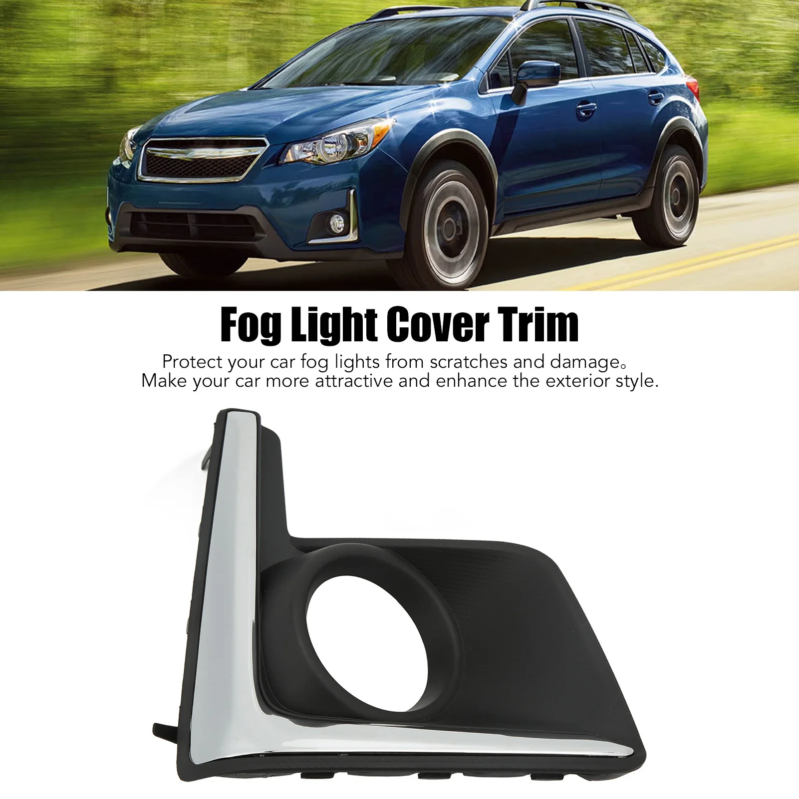 Front Bumper Fog Driving Light Lamp Cover Trim Bezel Replacement for Subaru Crosstrek Right: 57731FJ420, SU1039112
Front Bumper Fog Driving Light Lamp Cover Trim Bezel Replacement for Subaru Crosstrek Right: 57731FJ420, SU1039112