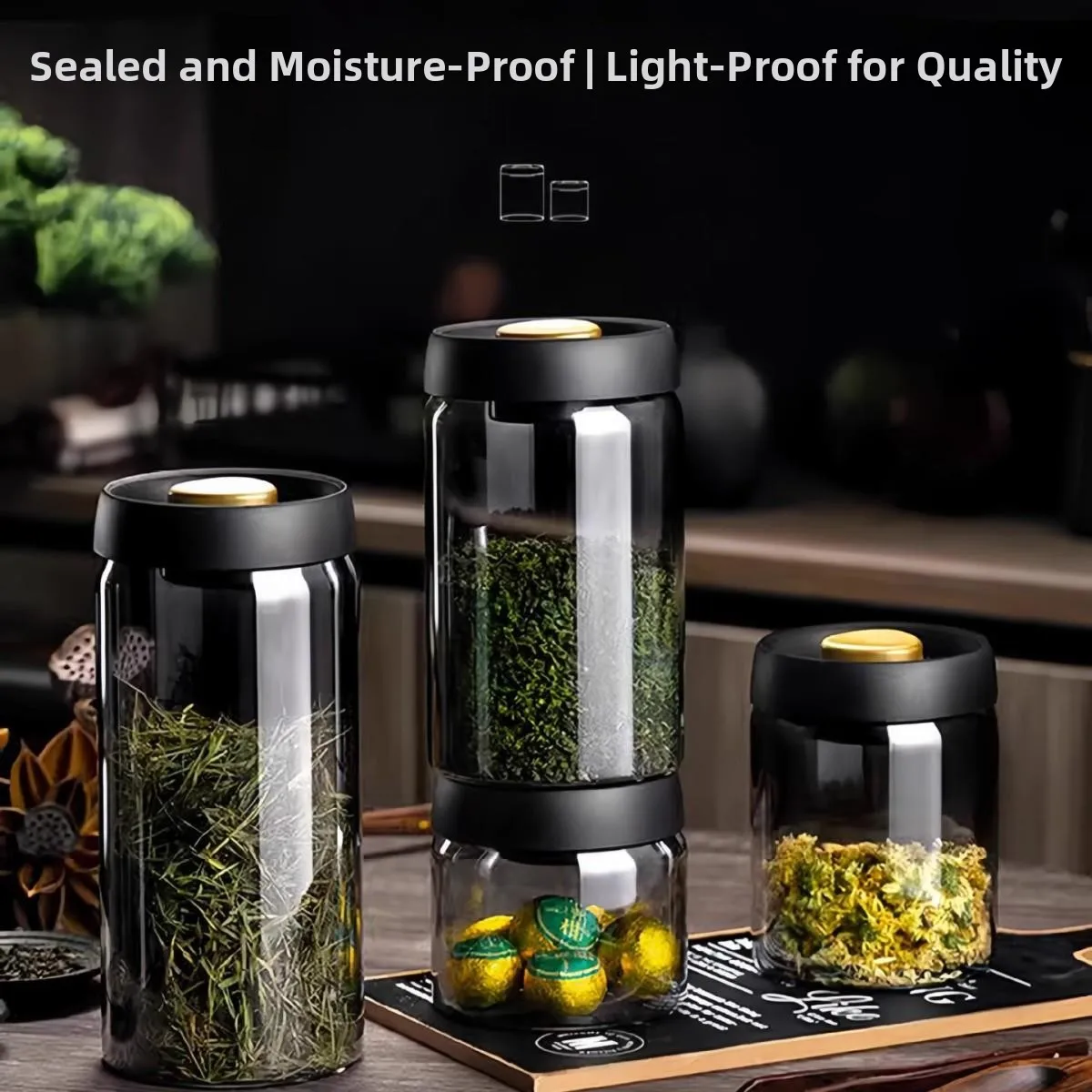 Большая стеклянная банка для хранения чая с вакуумной герметизацией, влагонепроницаемая, с высокой эстетической ценностью, для хранения хризантем и кофе
Большая стеклянная банка для хранения чая с вакуумной герметизацией, влагонепроницаемая, с высокой эстетической ценностью, для хранения хризантем и кофе