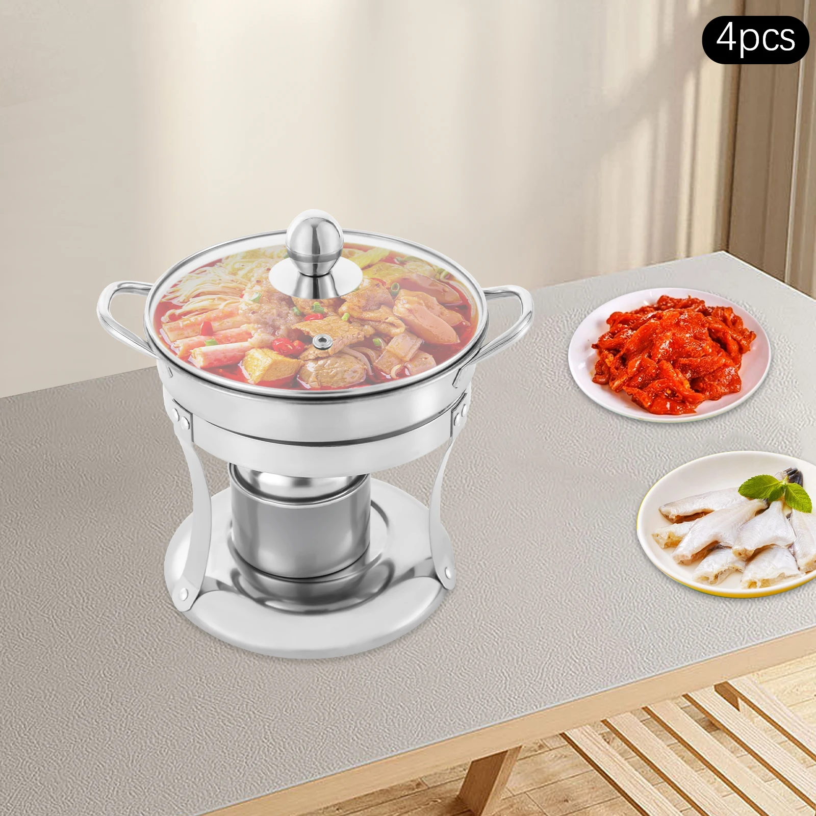 Набор из 4 грелок для шведского стола из нержавеющей стали, подогреватели для общественного питания с крышками, серебряная жаровня 17,5x19 см для сервировки вечеринок
Набор из 4 грелок для шведского стола из нержавеющей стали, подогреватели для общественного питания с крышками, серебряная жаровня 17,5x19 см для сервировки вечеринок