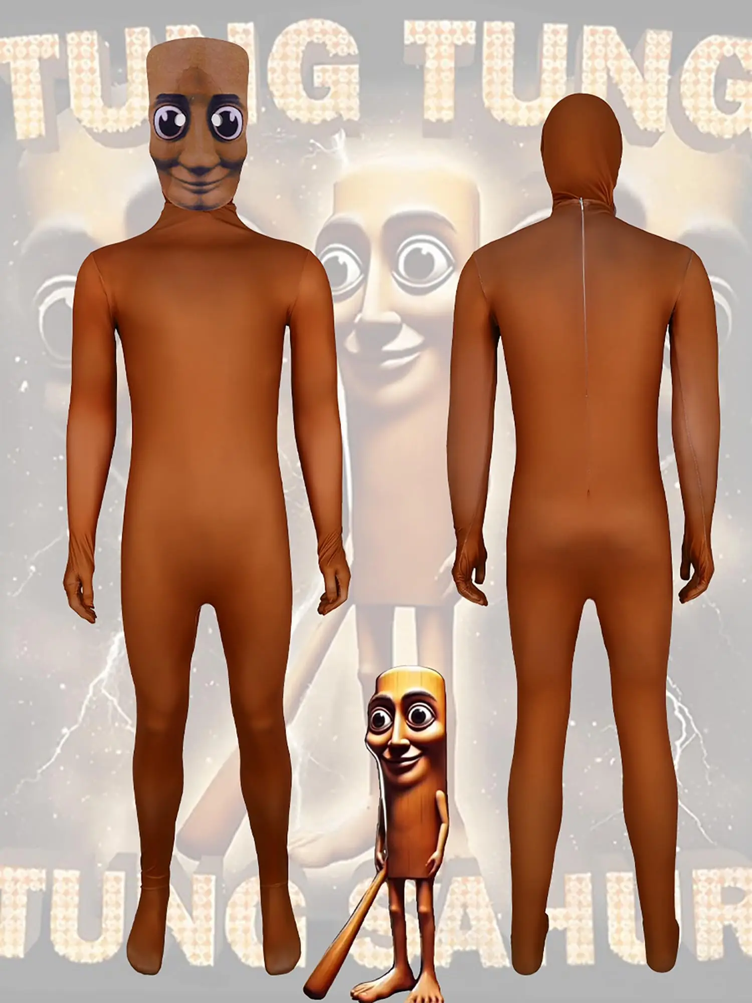 Boys Girls Tong Tong Costume Cartoon Brain Game Tung Tung Tung Sahur Cosplay Bodysuit Halloween Jumpsuit Cosplay Outfit
Boys Girls Tong Tong Costume Cartoon Brain Game Tung Tung Tung Sahur Cosplay Bodysuit Halloween Jumpsuit Cosplay Outfit