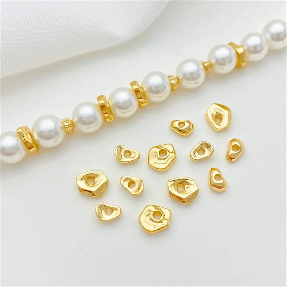 18K Plated Gold Irregular Special-shaped Spacer Small Broken Gold Spacer Beads Handmade DIY String Bracelet Necklace Accessories
18K Plated Gold Irregular Special-shaped Spacer Small Broken Gold Spacer Beads Handmade DIY String Bracelet Necklace Accessories
